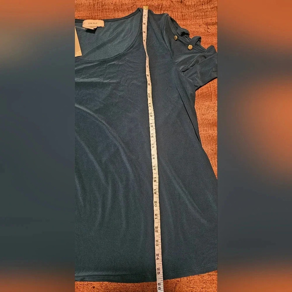 Diana Belle Women's Hunter Green Long Sleeve Chiffon Blouse Size XL NWT - Picture 13 of 13